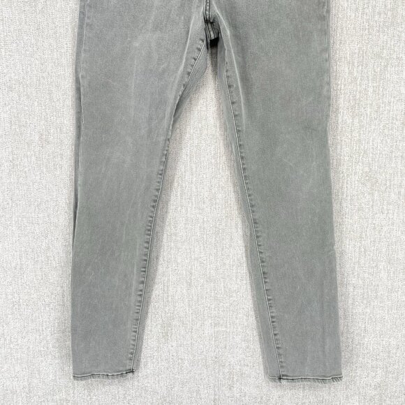 Dear John Button Fly Stella Super High Rise Crop Jeans Stretch‎ Faded - Picture 6 of 14